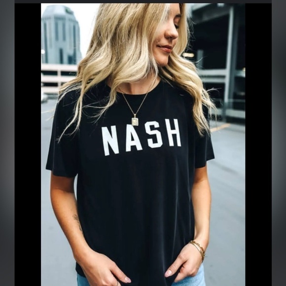 NASH collection poppy tee in black - Picture 1 of 4